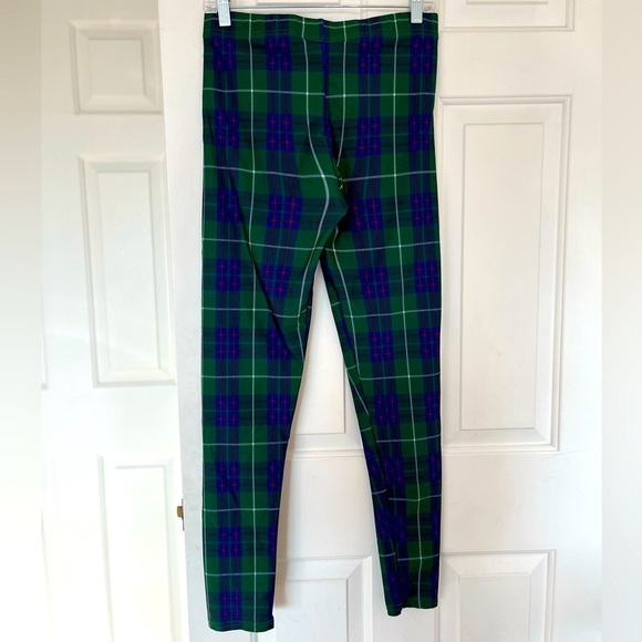 Art of Where Green Tartan Plaid Mid-rise Stretch Legging Pants - Picture 6 of 11
